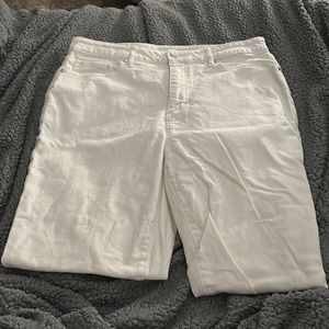 Loft White Jeans